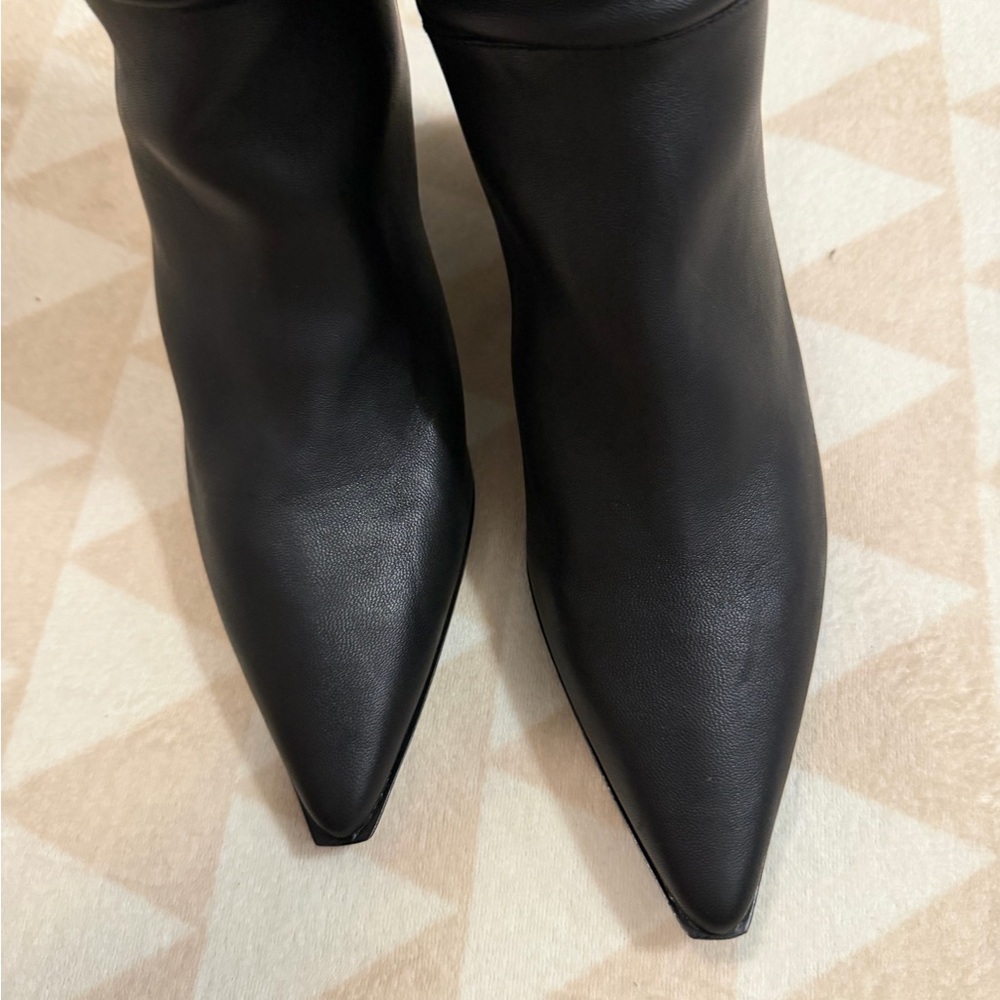 Nwob j crew black New Stevie knee-high boots in leather - Picture 6 of 7